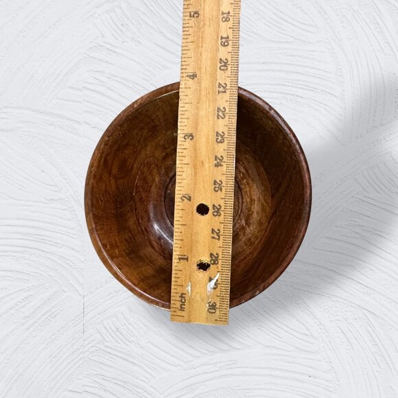 Sheesham Hand-Crafted Wooden Bowls Matching Spoons Set Of 4 With Floral Inlay De - Picture 5 of 16